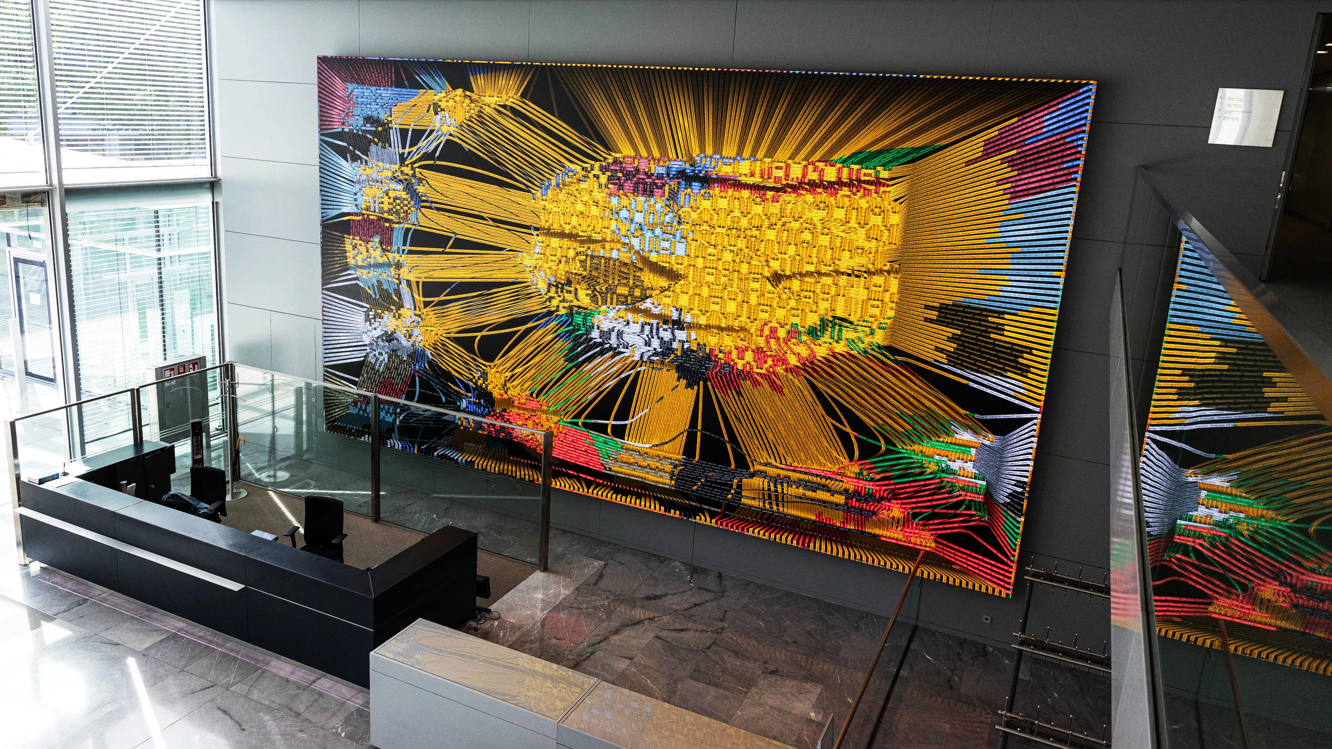 Daniel Canogar, Phloem, 2024, generative Kunstinstallation (Standbild) © Daniel Canogar